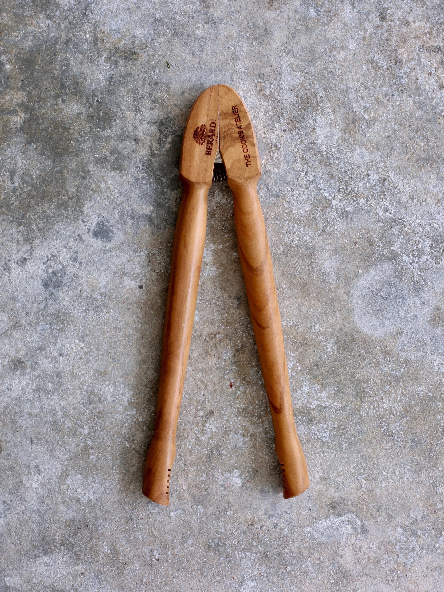 Cornichon Tongs in Olive Wood