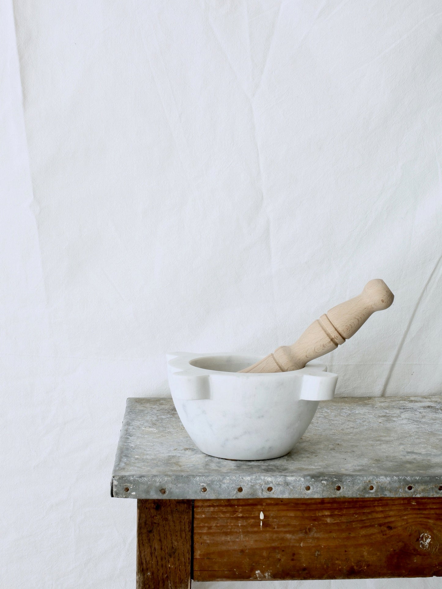 Marble Mortar and Pestle