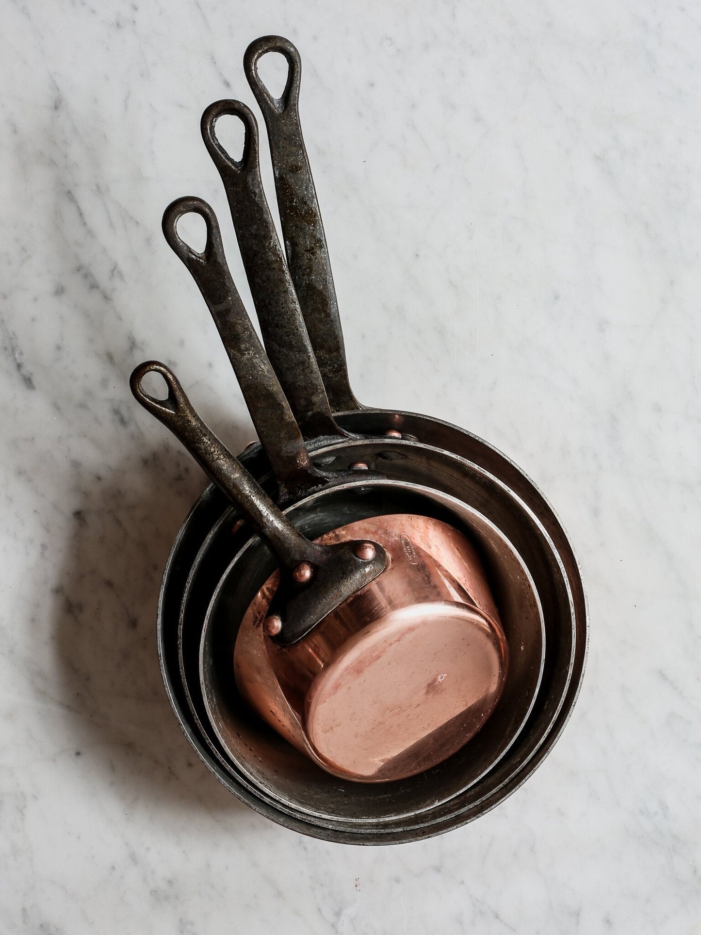 Copper Sauteuse Set