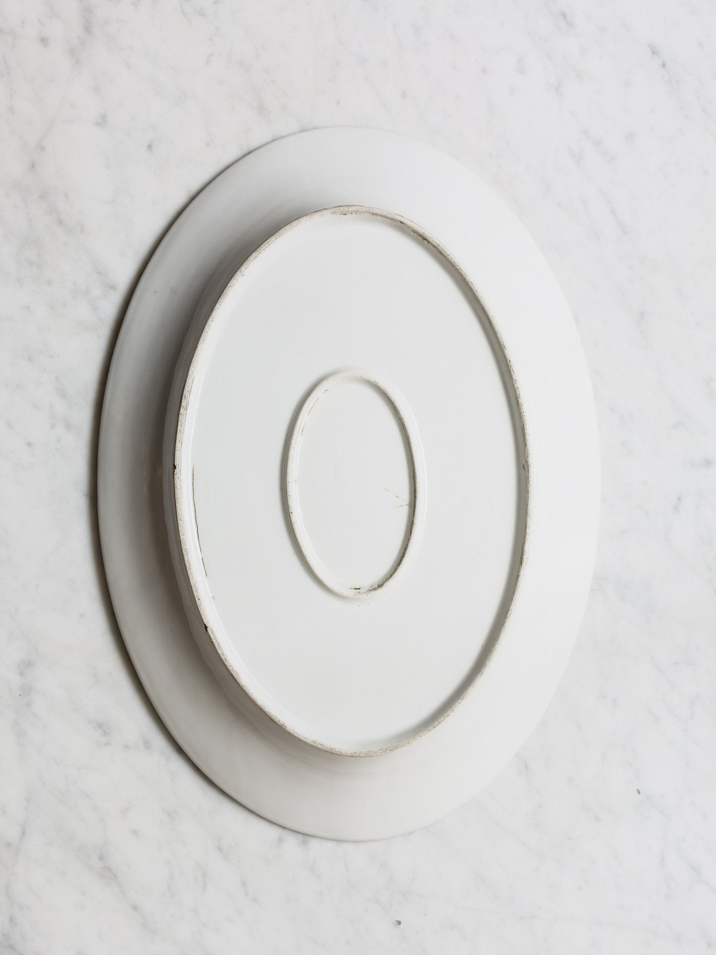 Large French Creamware Platter