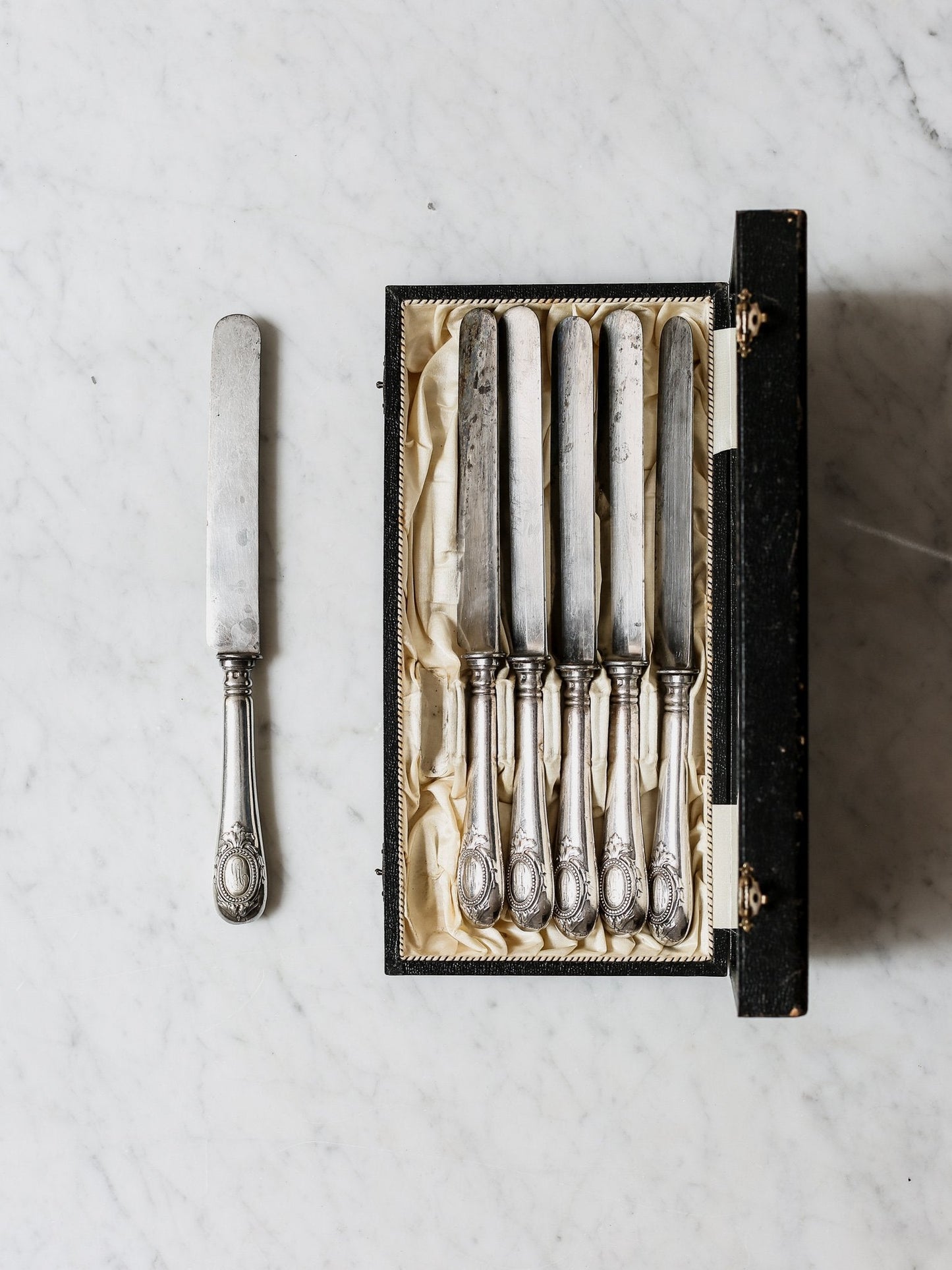 Hotel Silver Dinner Knives Set