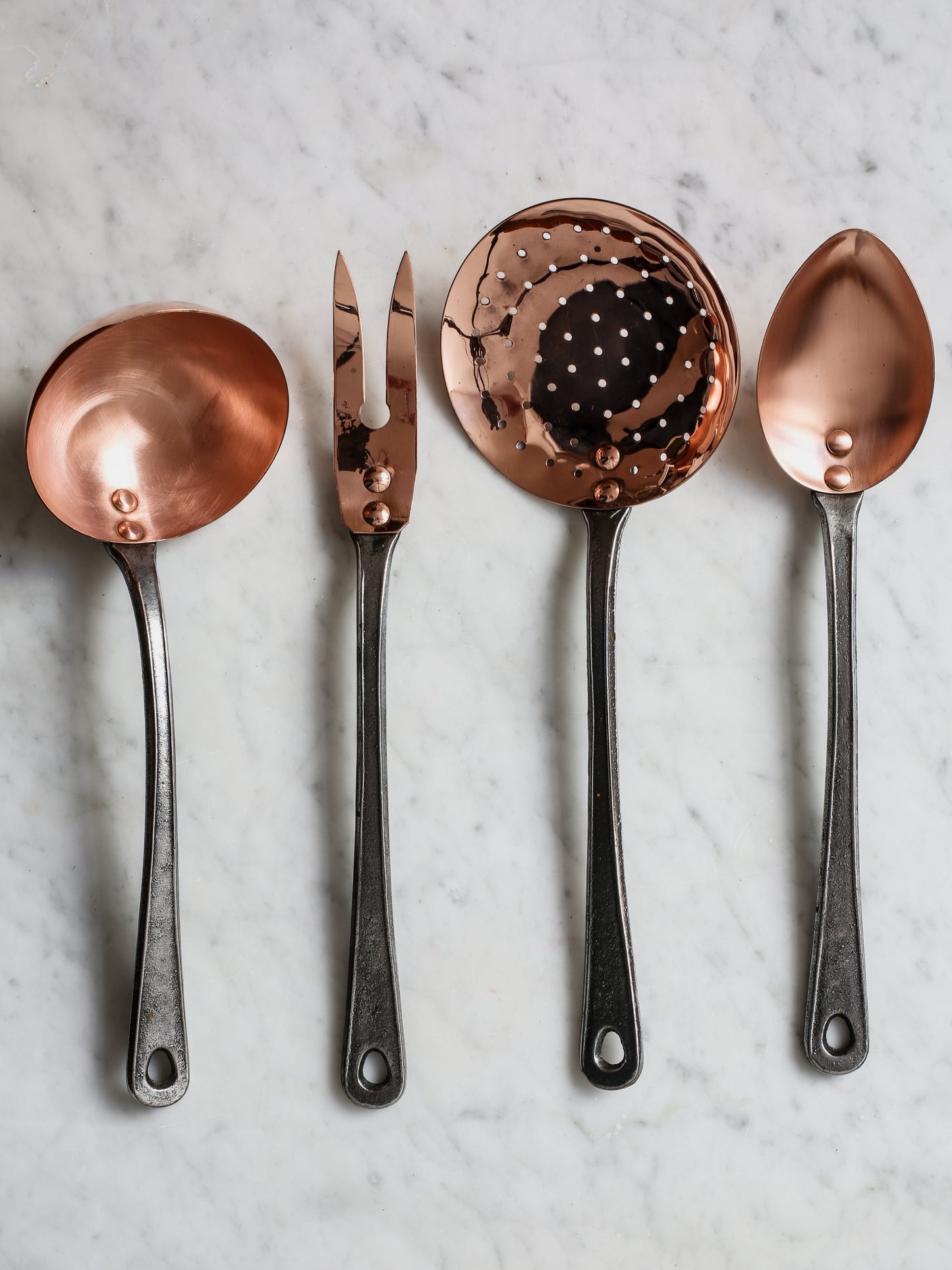 Set of Copper Kitchen Tools