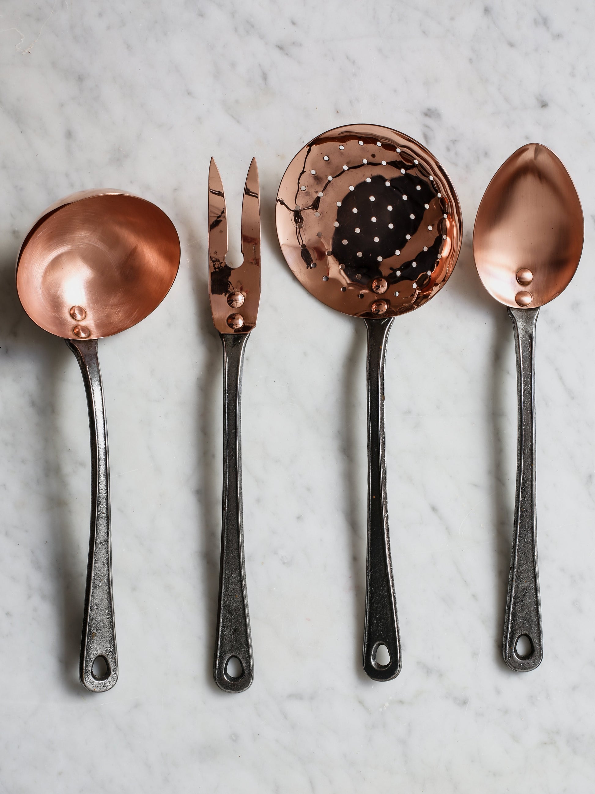 Set of Copper Kitchen Tools