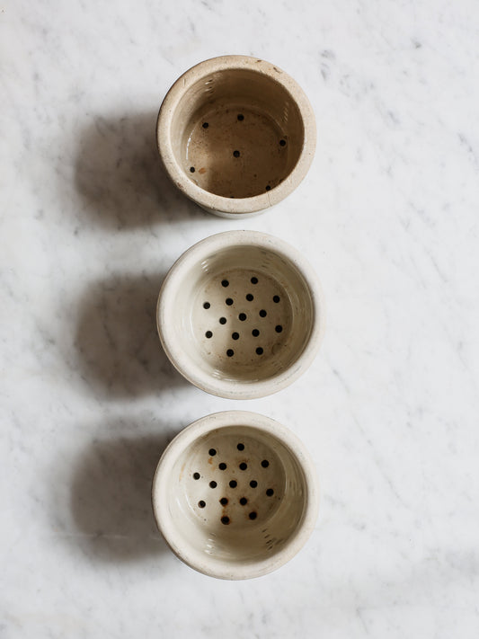 Set of Stoneware Cheese Molds