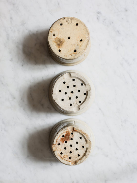 Set of Stoneware Cheese Molds