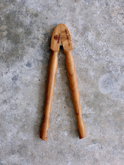 Cornichon Tongs in Olive Wood