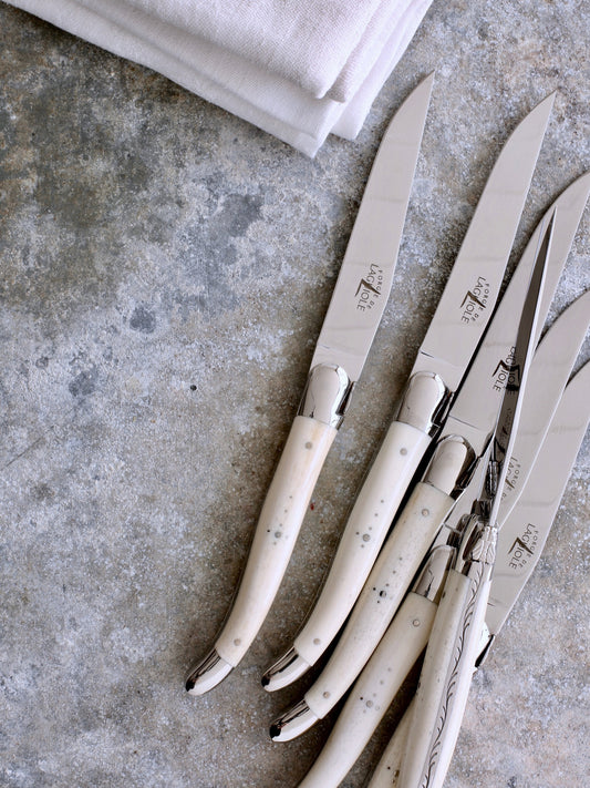 Cattle Bone Handle Steak Knives