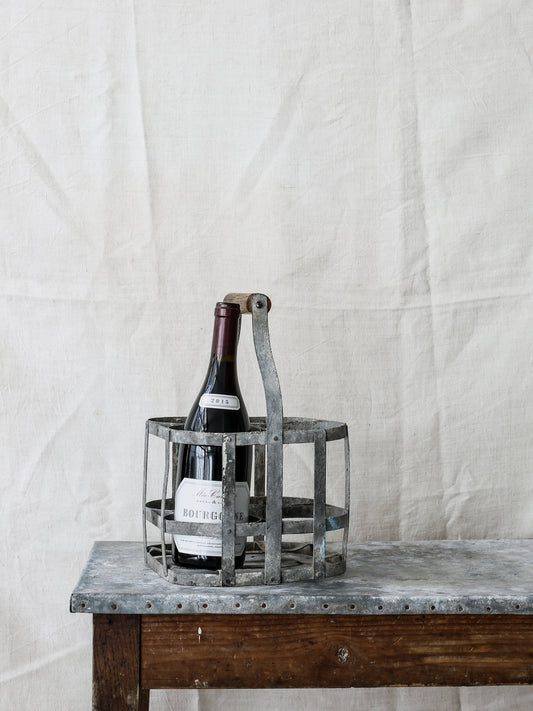 Zinc Wine Carrier