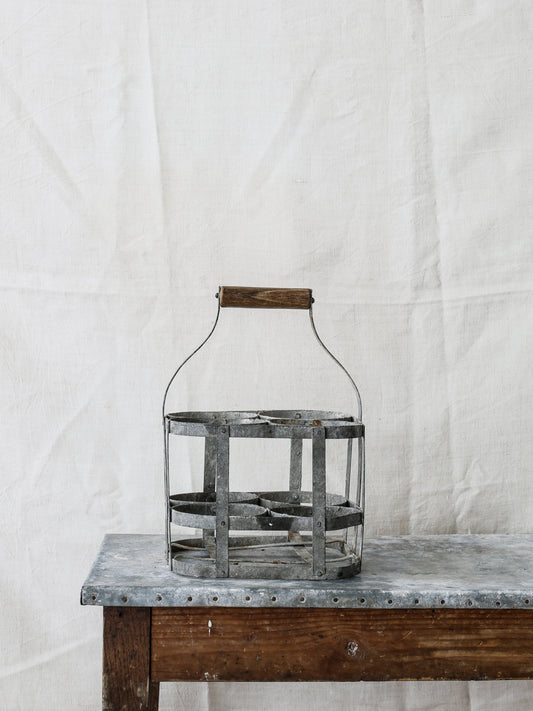 Zinc Wine Carrier