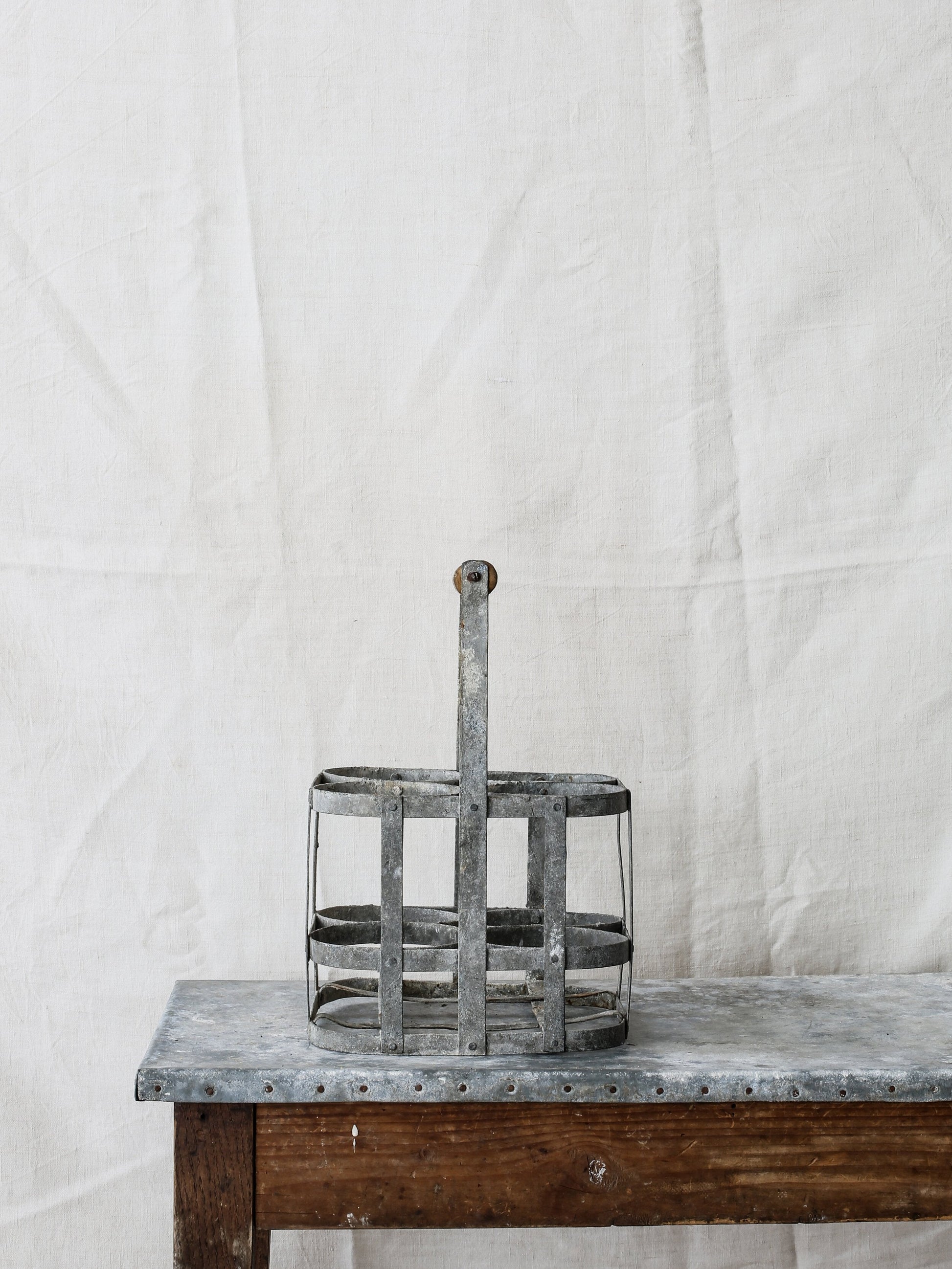 Zinc Wine Carrier