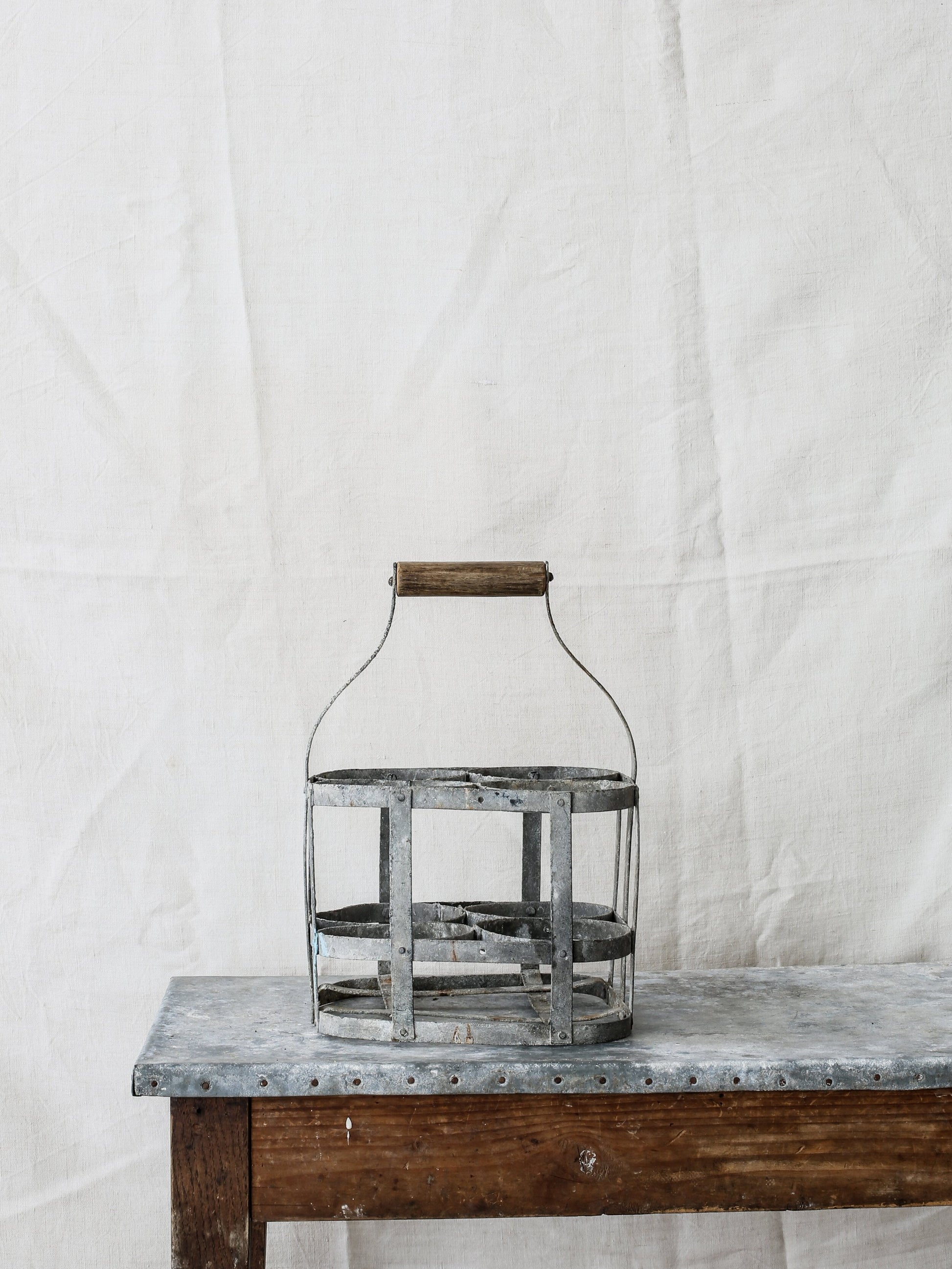 Zinc Wine Carrier