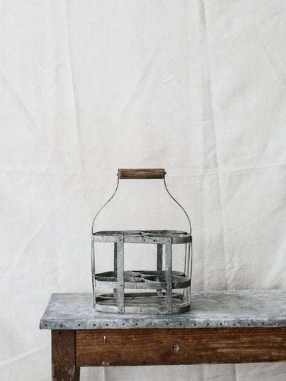 Zinc Wine Carrier