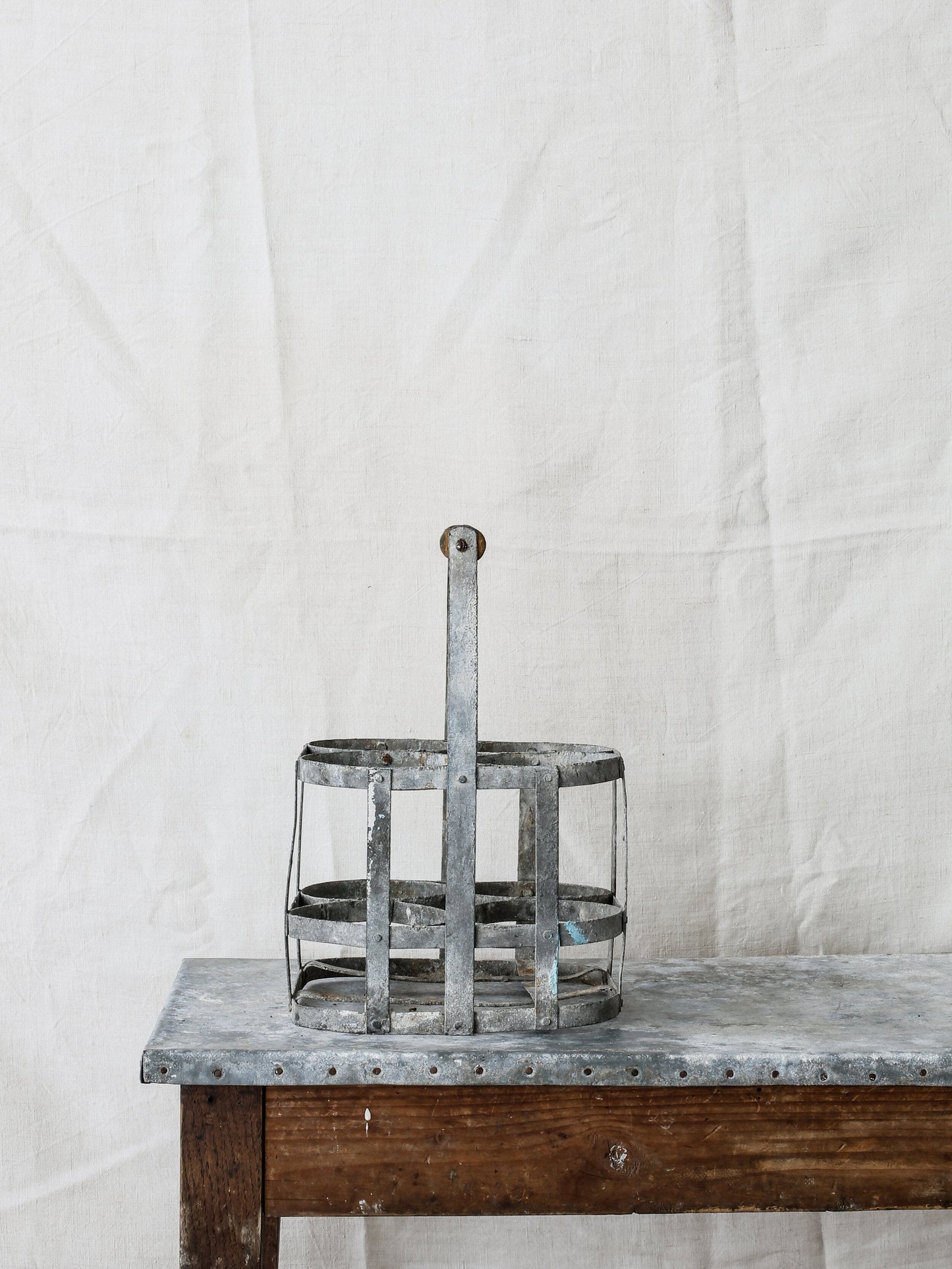 Zinc Wine Carrier