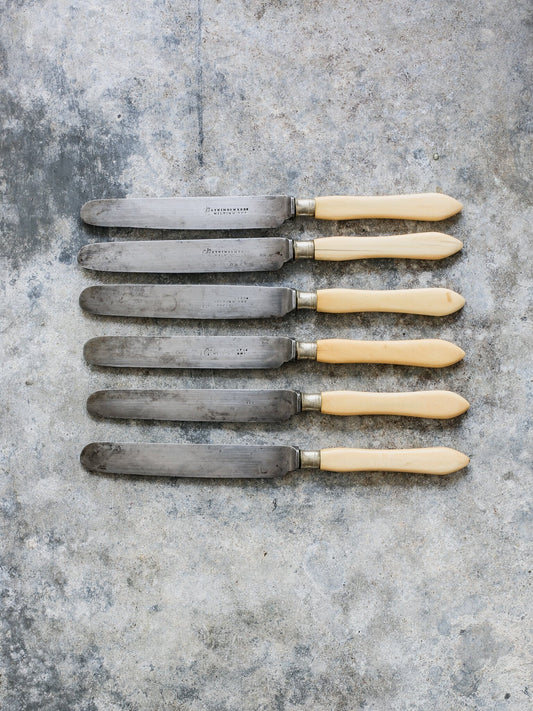 Set of Cream Handled Knives