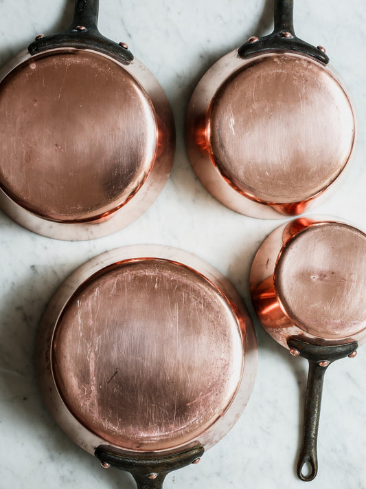 Copper Sauteuse Set