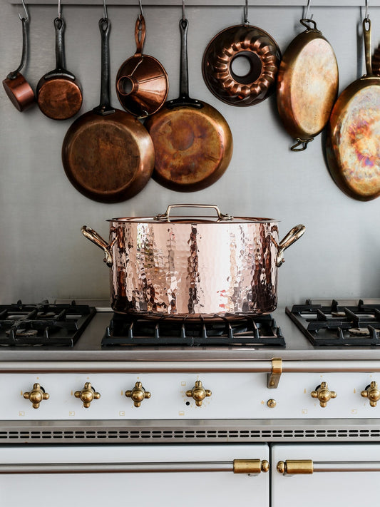 Copper Stew Pot "Hammered" - 40 cm