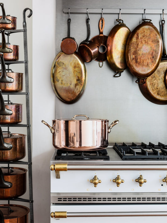 Copper Stew Pot - 28 cm