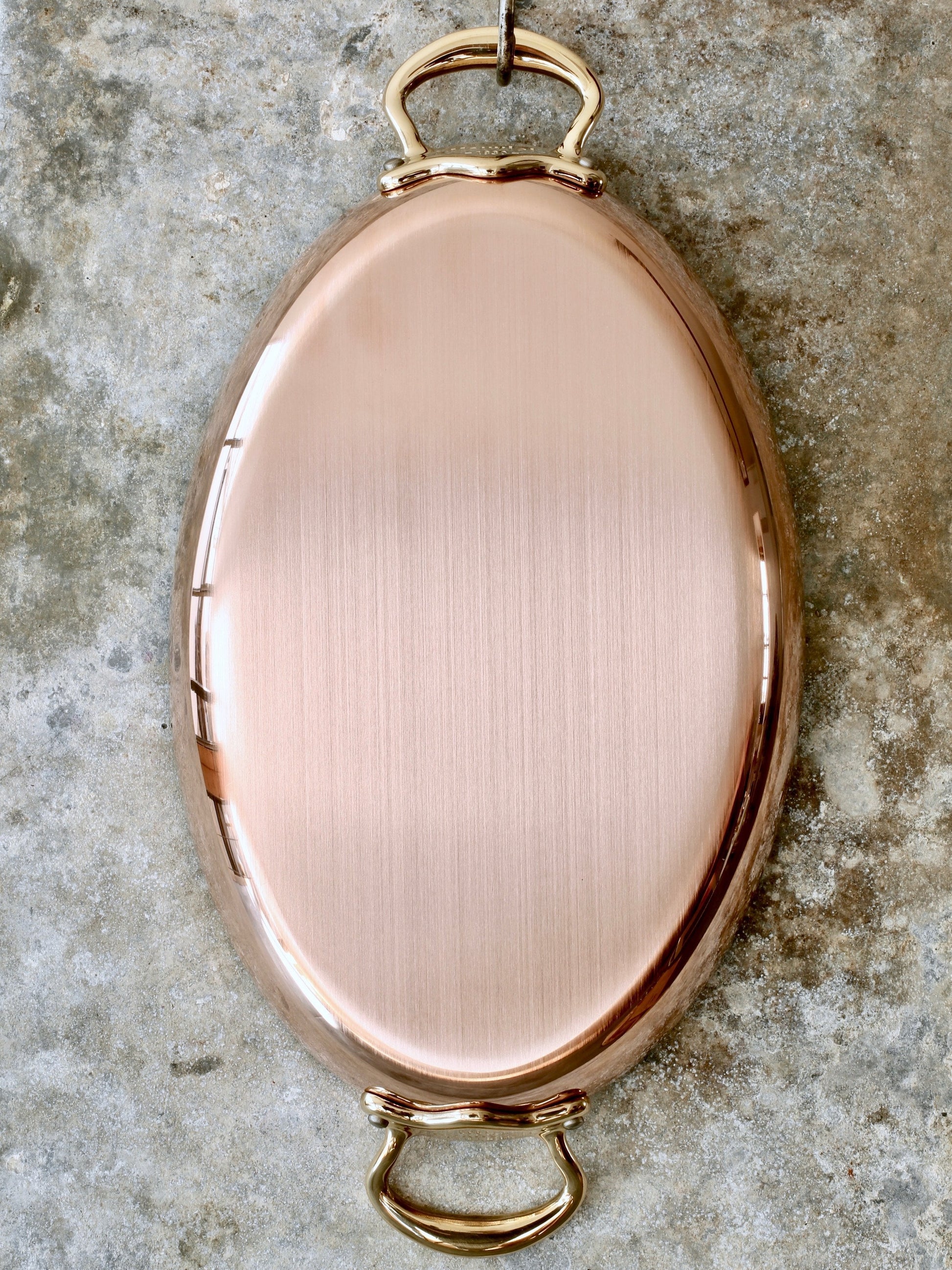 Copper Oval Gratin Pan - 35 cm