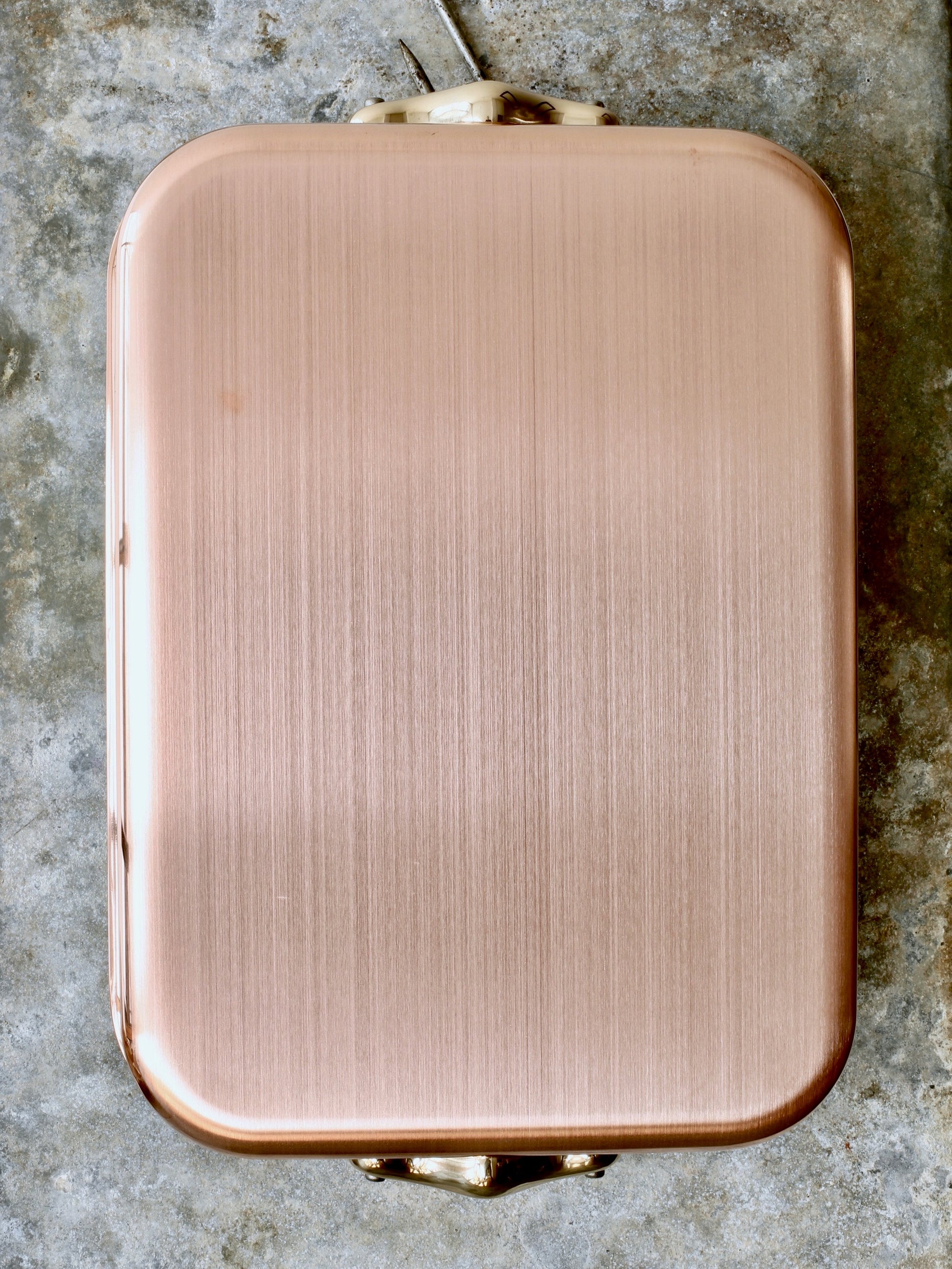 Copper Rectangular Roasting Pan - 35 cm