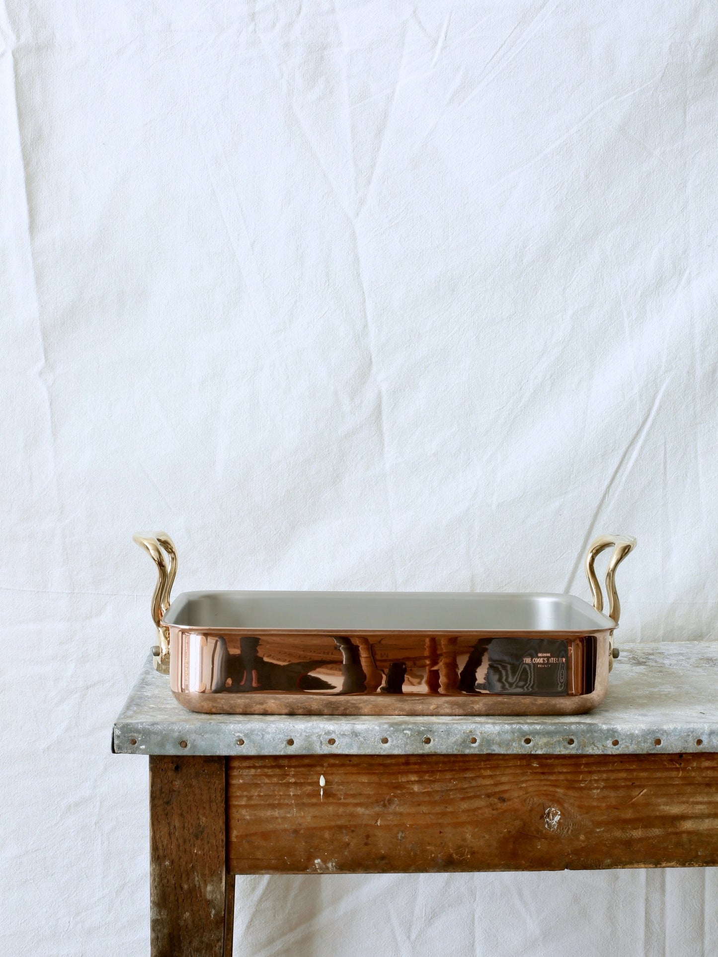 Copper Rectangular Roasting Pan - 30 cm